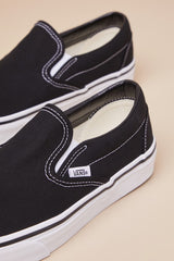 Classic Black Slip-On Sneakers