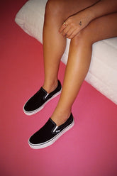 Classic Black Slip-On Sneakers