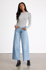 Anything is Posh-ible White Striped Top