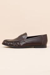 Carlton Espresso Ruched Loafers