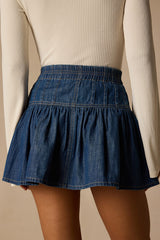 Emma Dark Wash Denim Mini Skirt