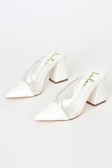 Shilo White Pointed-Toe Pumps