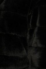 Snow Must Go On Black Faux Fur Quilted Jacket
