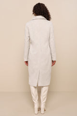 Brisk Elegance Light Beige Double-Breasted Coat