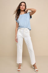 Easy Essential Light Blue Short Sleeve Tee