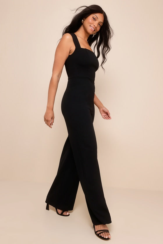 Enticing Endeavors Black Jumpsuit