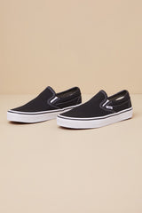 Classic Black Slip-On Sneakers