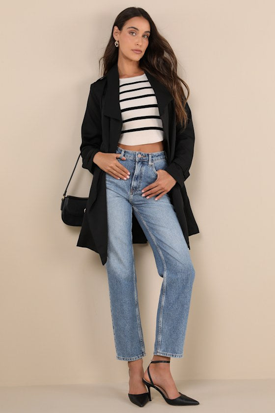 Winnipeg Black Trench Coat