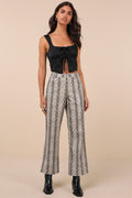 Wildly Captivating Grey Snake Print Vegan Leather Pants