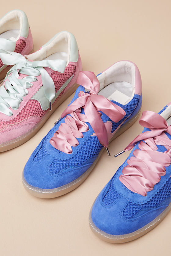 Notice Royal Blue Woven Mesh Sneakers