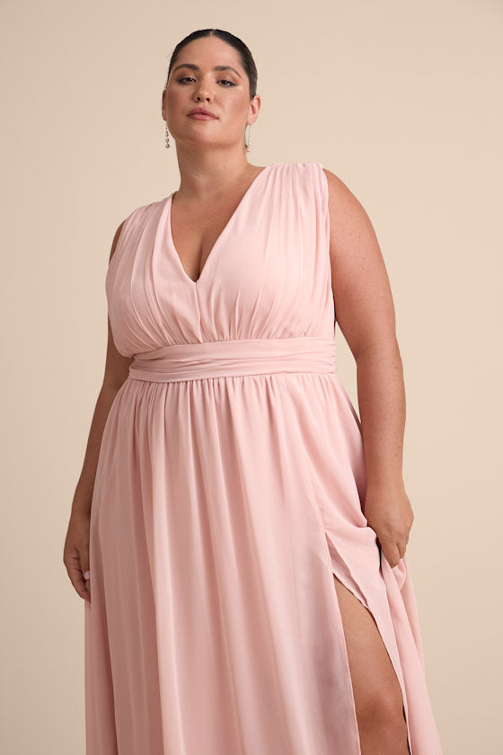 Heavenly Hues Blush Maxi Dress