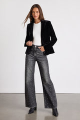 Cashton Black Velvet Blazer