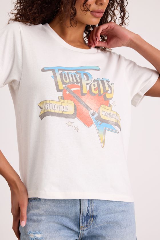 Tom Petty 1980 Tour White Graphic Tee