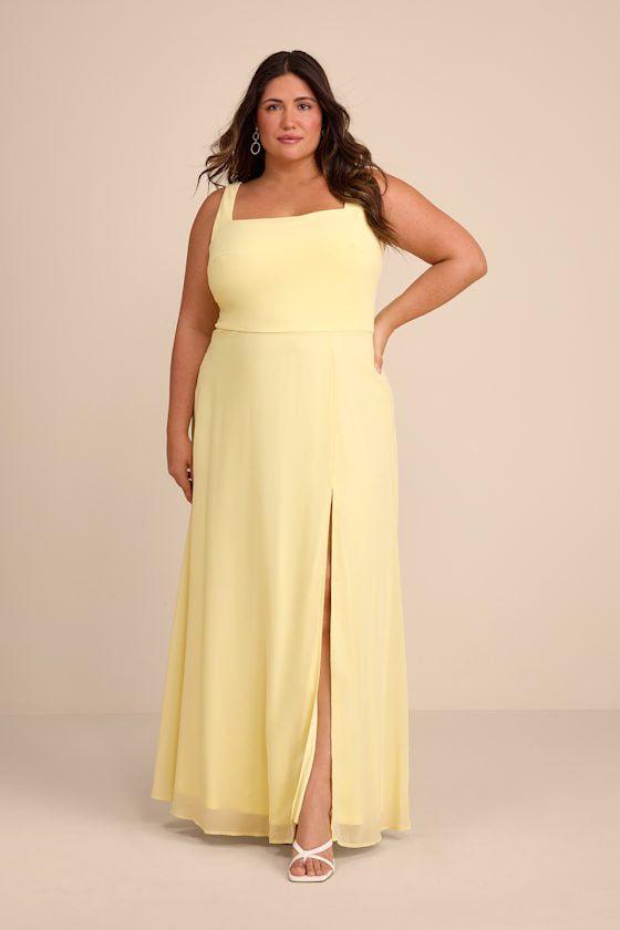 Remarkable Arrival Light Yellow Sleeveless Maxi Dress