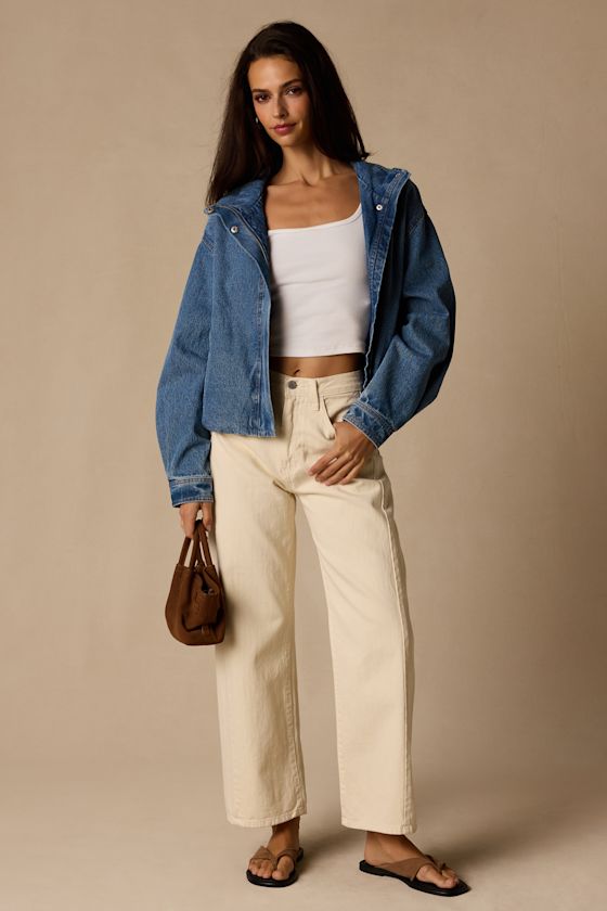 Hermia Medium Wash Bomber Jacket