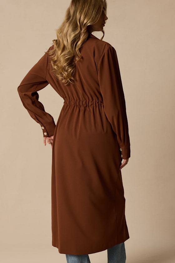Breanna Brown Trench Coat