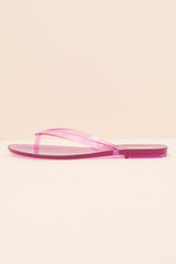 Harmonic Clear Lilac Jelly Flip Flops