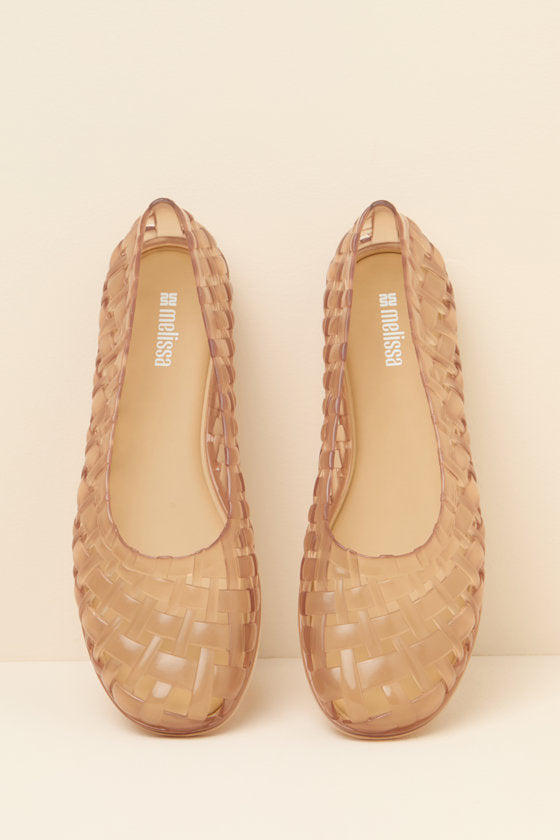 Possession Ballerina Beige Jelly Flats