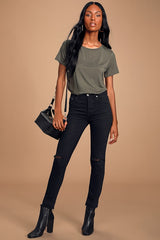 Skyra Olive Green T-Shirt Bodysuit