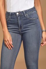 Aralia Medium Wash High-Rise Skinny Jeans