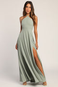 Absolutely Breathtaking Sage Brush Maxi Dress